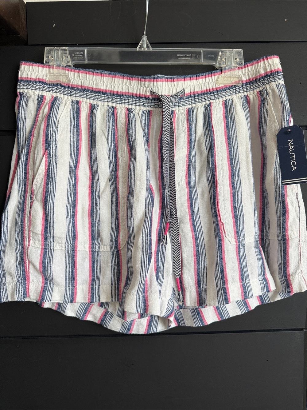 Nautica Women’s Striped Pull-On Shorts M